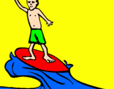 Coloring page Surf painted bymiriam