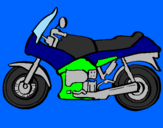 Coloring page Motorbike painted bylogan