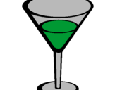 Coloring page Cocktail painted byJimmy