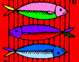 Coloring page Fish painted byMia L