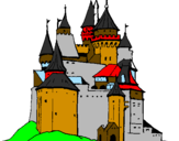 Coloring page Medieval castle painted byalex
