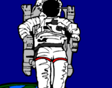 Coloring page Astronaut painted bylogan