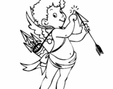 Coloring page Cupid painted byoataz