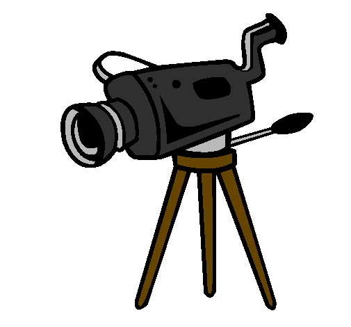 Coloring page Movie camera painted byoataz