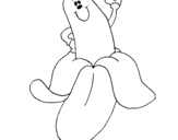 Coloring page Banana painted byAncel