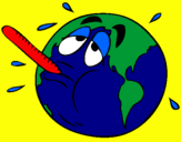 Coloring page Global warming painted byshorty