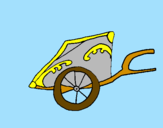Coloring page Roman cart painted bylogan