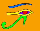 Coloring page Eye of Horus painted byLorena
