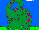 Coloring page Dinosaurs painted byJimmy