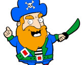 Coloring page Pirate painted byPirate 1