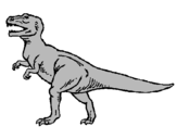 Coloring page Tyrannosaurus Rex painted by4589663