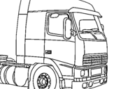 Coloring page Truck painted bygif