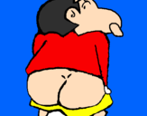 Coloring page Shin Chan painted byPU