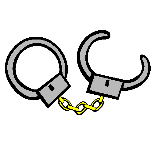 Coloring page Handcuffs painted byoataz