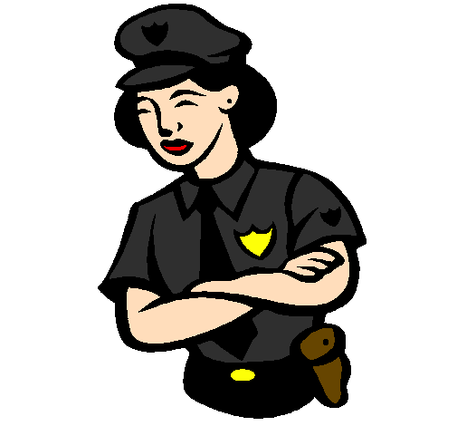Coloring page Police woman painted byoataz