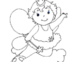 Coloring page Fairy painted byanika