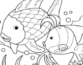 Coloring page Fish painted byemel
