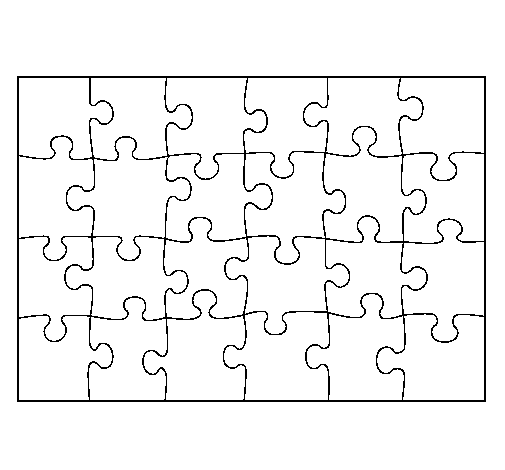 Coloring page Puzzle painted byemel