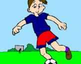 Coloring page Playing football painted bymatheus caixeta  borges m