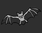 Coloring page Flying bat painted byshaurya