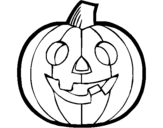 Coloring page Pumpkin IV painted byemel
