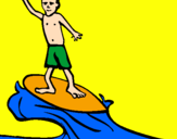 Coloring page Surf painted bytoni