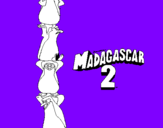 Coloring page Madagascar 2 Penguins painted byraul chandnani