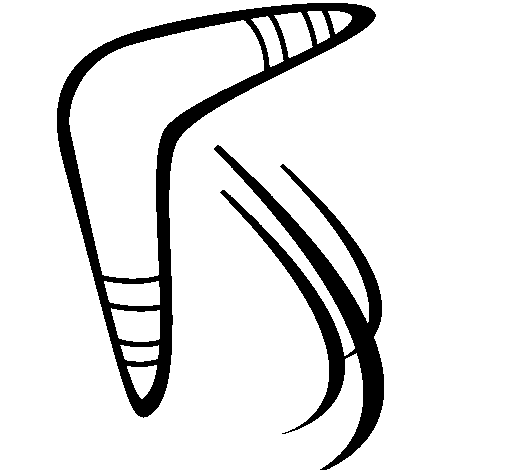 Coloring page Boomerang painted byemel