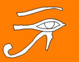 Coloring page Eye of Horus painted bywayne