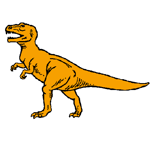 Coloring page Tyrannosaurus Rex painted bykylie hudson