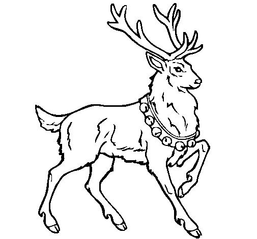 Coloring page Deer painted byniamh