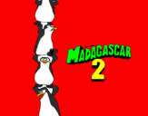 Coloring page Madagascar 2 Penguins painted bysony chandnani
