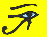 Coloring page Eye of Horus painted bymorgan