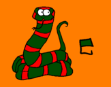 Coloring page Snake painted byUJUJ