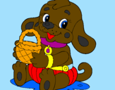 Coloring page Puppy IV painted bymorgan