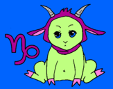 Coloring page Capricorn painted byRUTT