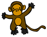 Coloring page Monkey painted bymonito