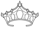 Coloring page Tiara painted byclare