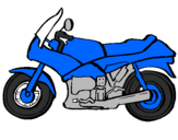 Coloring page Motorbike painted byShando