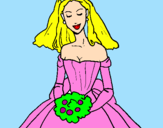 Coloring page Bride painted byjehni 100%gostosa