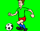 Coloring page Football player painted bypalmeiras