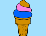 Coloring page Soft ice-cream painted bytommy