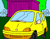 Coloring page Car in the country painted bypapanno