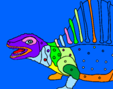 Coloring page Dinosaur painted bymanuele