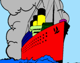 Coloring page Steamboat painted bypapanno