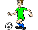 Coloring page Football player painted bypalmeiras