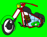 Coloring page Motorbike painted bypalmeiras