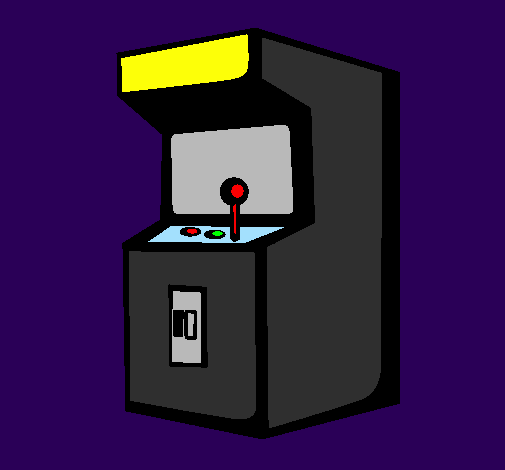 Coloring page Arcade machine painted bygame