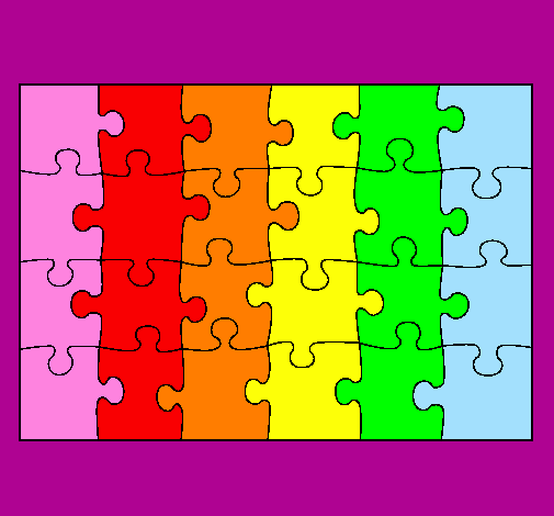 Coloring page Puzzle painted bybashayer