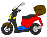 Coloring page Autocycle painted bya moto